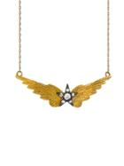 Blackbird And The Snow Winged Star Necklace