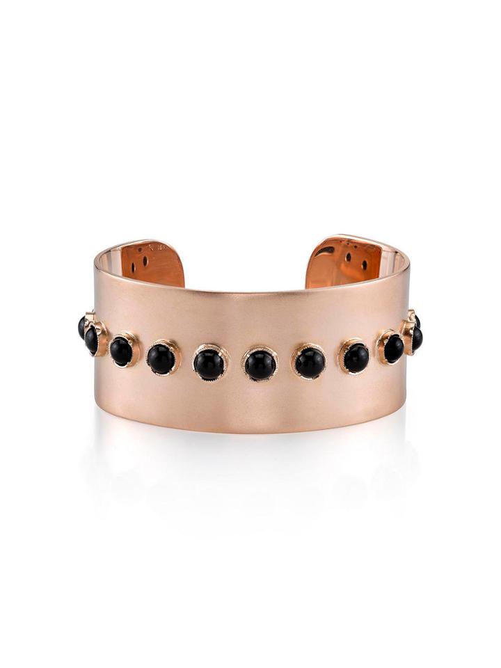 Irene Neuwirth Large Onyx Cuff - Rose Gold