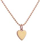 Jennifer Meyer Designer Heart Necklace - Rose Gold