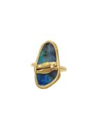 Jamie Joseph Aussie Boulder Opal Joinery Ring