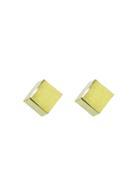 Jennifer Meyer Yellow Gold Cube Studs - Designer Earrings