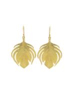 Annette Ferdinandsen Small Peacock Earrings - Yellow Gold