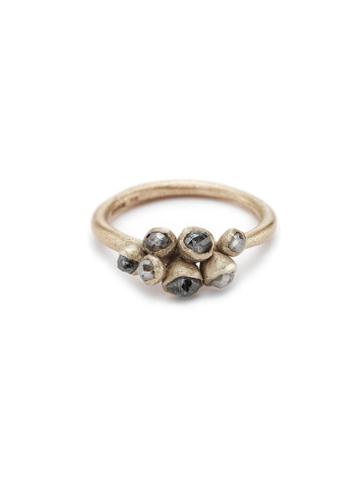 Ruth Tomlinson Grey Diamond Cluster Ring