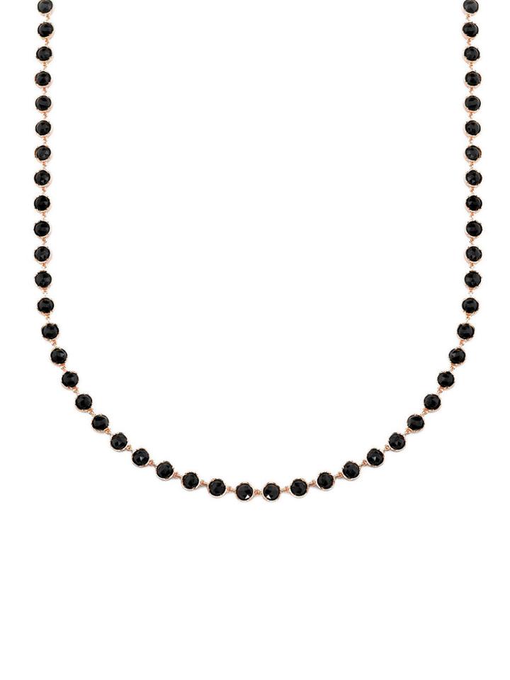 Irene Neuwirth Rose Cut Black Onyx Necklace - 34