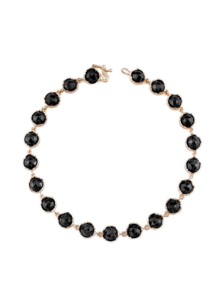 Irene Neuwirth Rose Cut Black Onyx Bracelet - Rose Gold