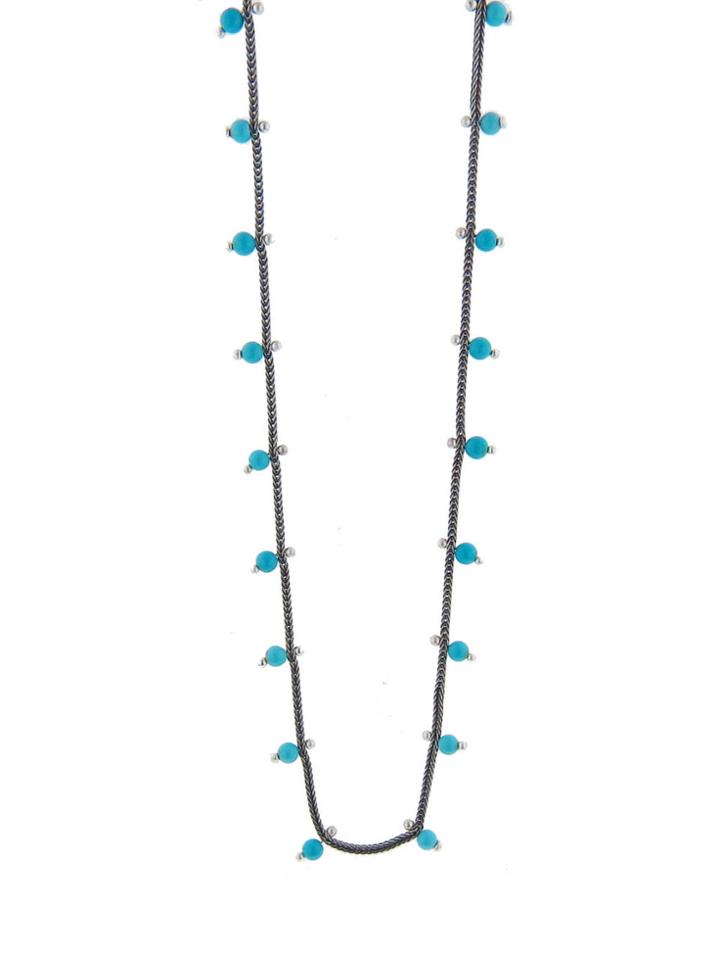Ten Thousand Things Studded Turquoise Choker - Sterling Silver