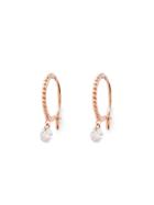 Ylang 23 Set Free Earrings - Rose Gold With Diamonds