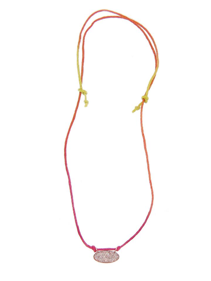 Catherine Michiels Rose Gold Cloud On Rainbow Cord