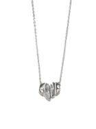 Elisa Solomon 'love' Heart Necklace - Silver