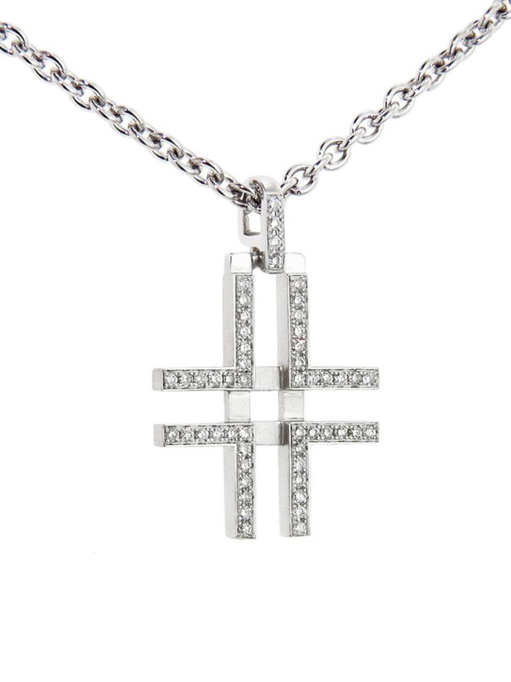 India Hicks Diamond Love Letters Necklace - L