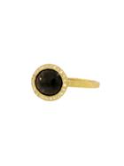 Todd Reed Black Diamond Solitaire Ring - Yellow Gold