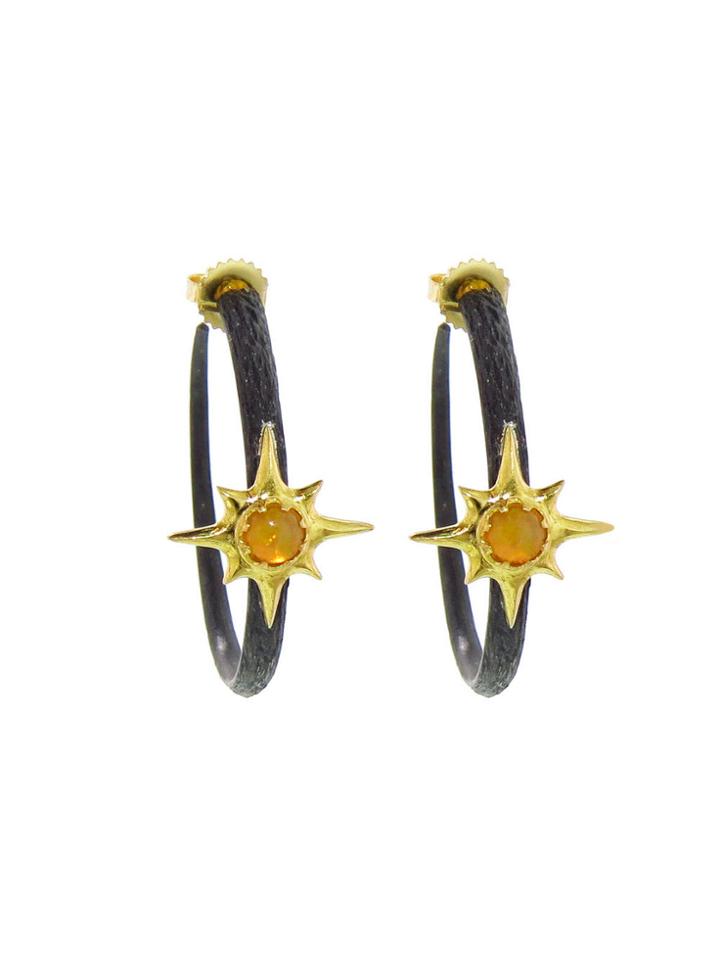 Arman Opal Star Hoops