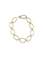 Irene Neuwirth Large Link Bracelet With Pave Diamond Link - Yellow Gold