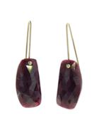 Necessary Stone Ruby Short Wire Earrings