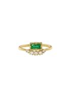 Yasuko Azuma Emerald Muguet Ring With Diamonds