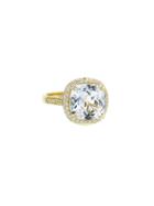 Jude Frances White Topaz Large Princess Ring