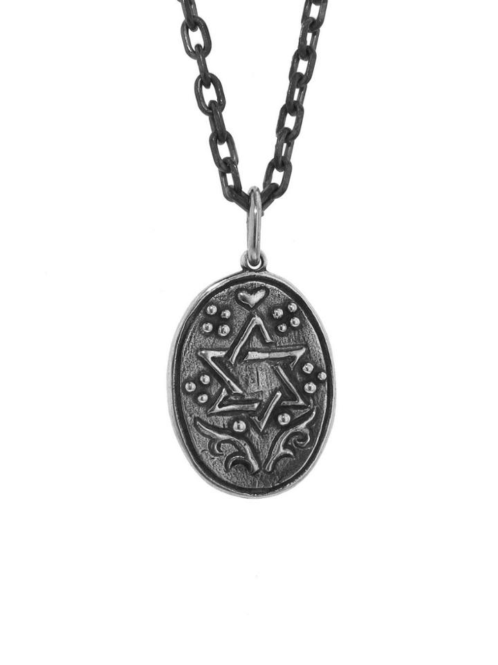 Erica Molinari Star Of David And Key Charm - Sterling Silver