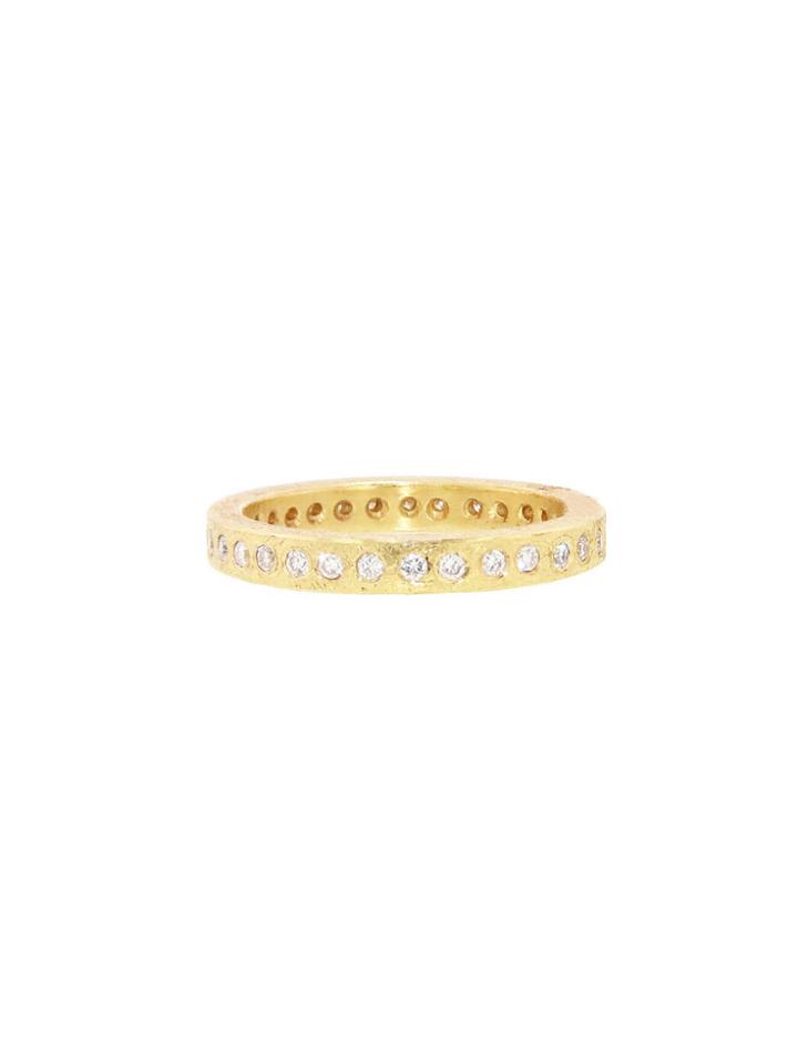 Todd Reed Diamond Eternity Ring In Yellow Gold