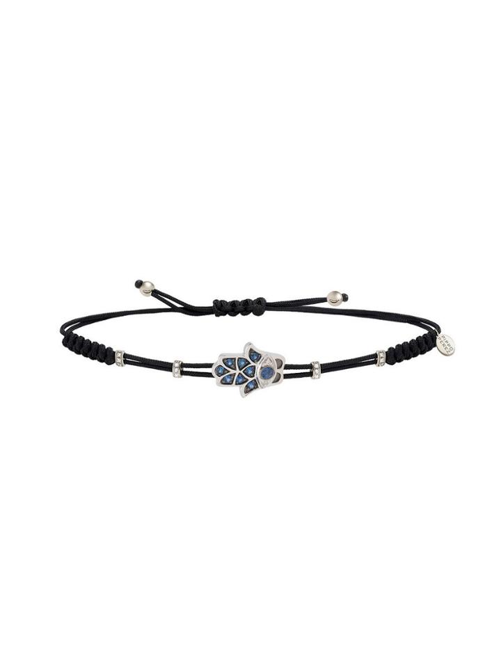 Pippo Perez Fatima Hand Cord Bracelet With Sapphires