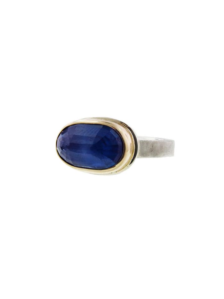 Jamie Joseph Oval Inverted Kyanite Ring