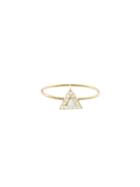 Jennifer Meyer Pearl Triangle Ring With Diamonds
