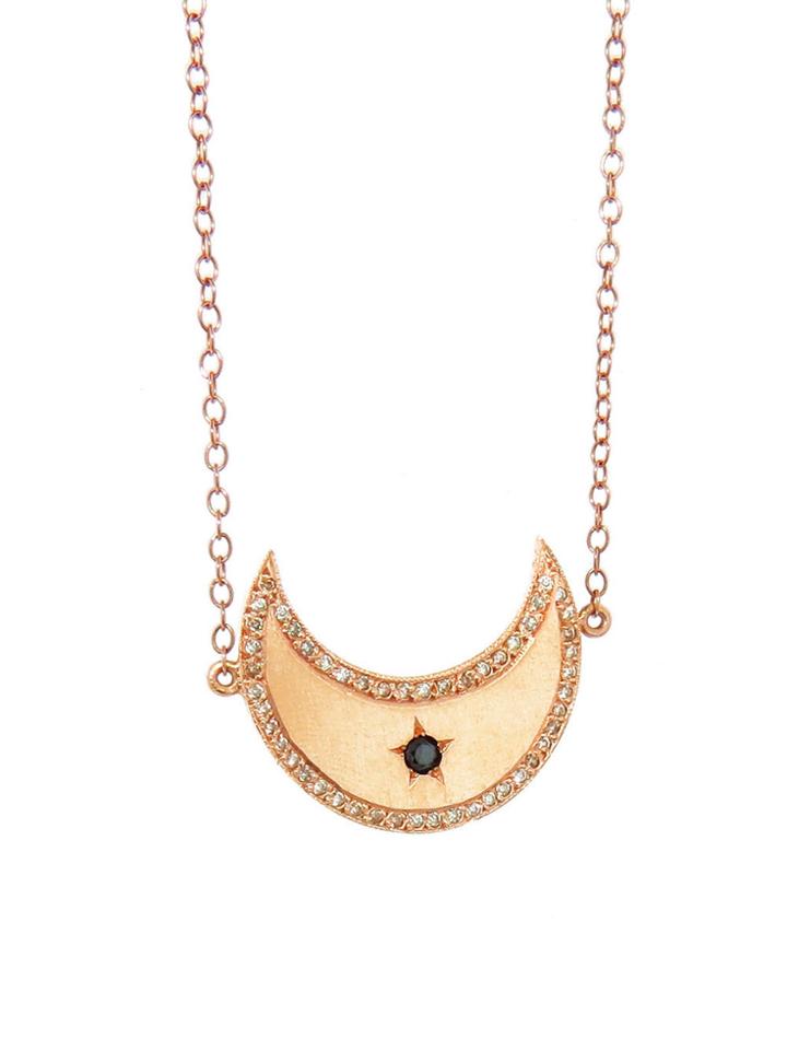 Andrea Fohrman Waxing Gibbous Moon Necklace