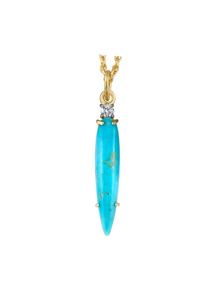 Irene Neuwirth Turquoise Dagger Charm