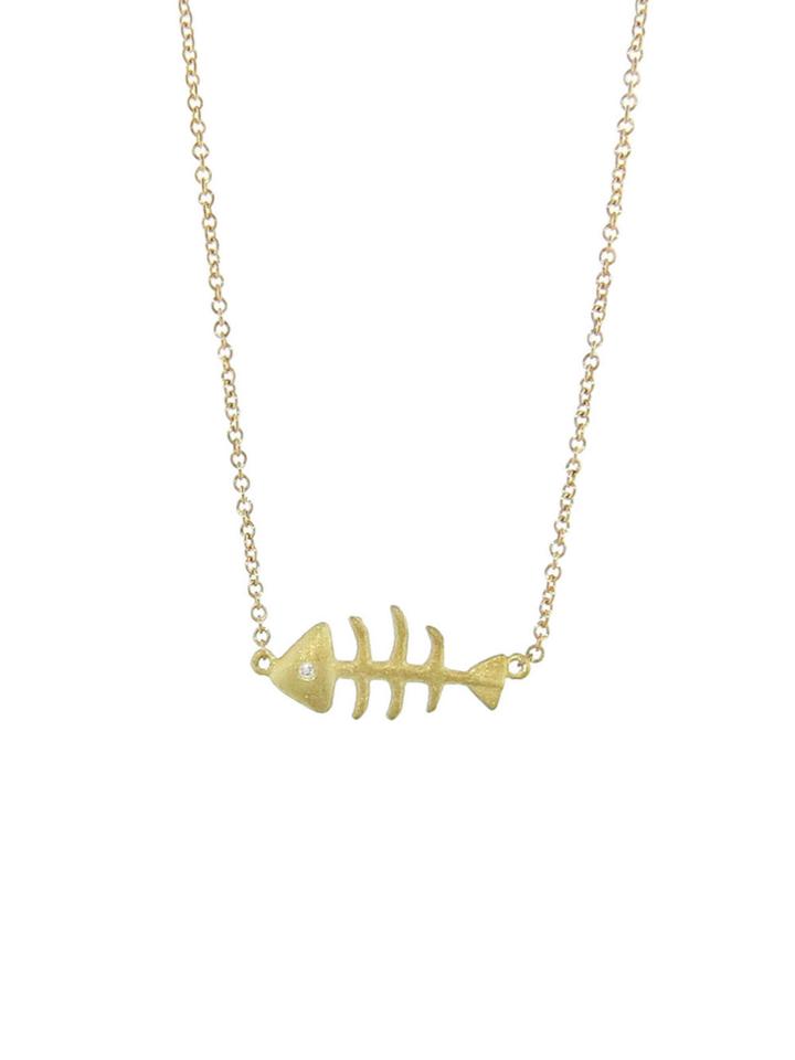 Ylang 23 Single Diamond Fish Pendant