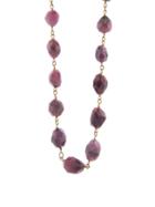 Cathy Waterman Ruby Wirewrap Necklace