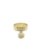Deanna Hamro Geo Diamond Ball Ring With Wide Band