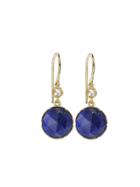 Irene Neuwirth Rose Cut Lapis Earrings With Diamonds - Yellow Gold