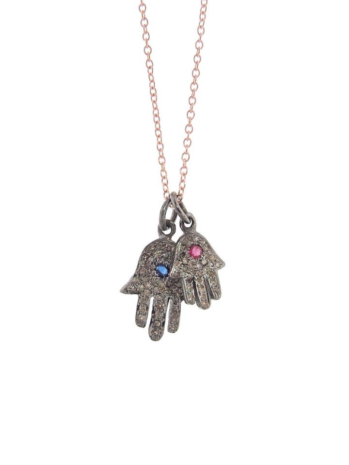 Ylang 23 Double Diamond Hamsa Necklace