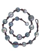 Mignot St. Barth Grey Baroque Double Wrap Bracelet