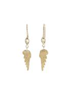 Blackbird And The Snow Wing Moonstone Earrings