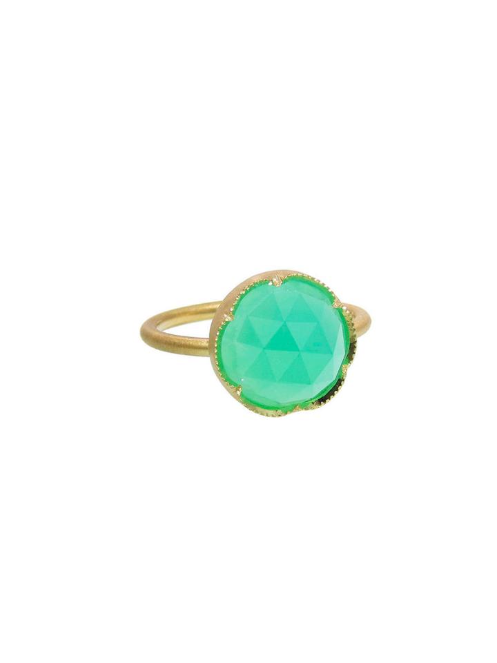 Irene Neuwirth Rose Cut Chrysoprase Ring