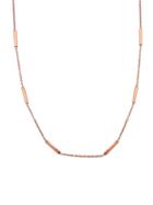 Jennifer Meyer Bar Chain Necklace - 16 Rose Gold