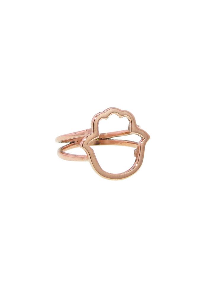 Daniela Rivkah Hamsa Ring - Rose Gold