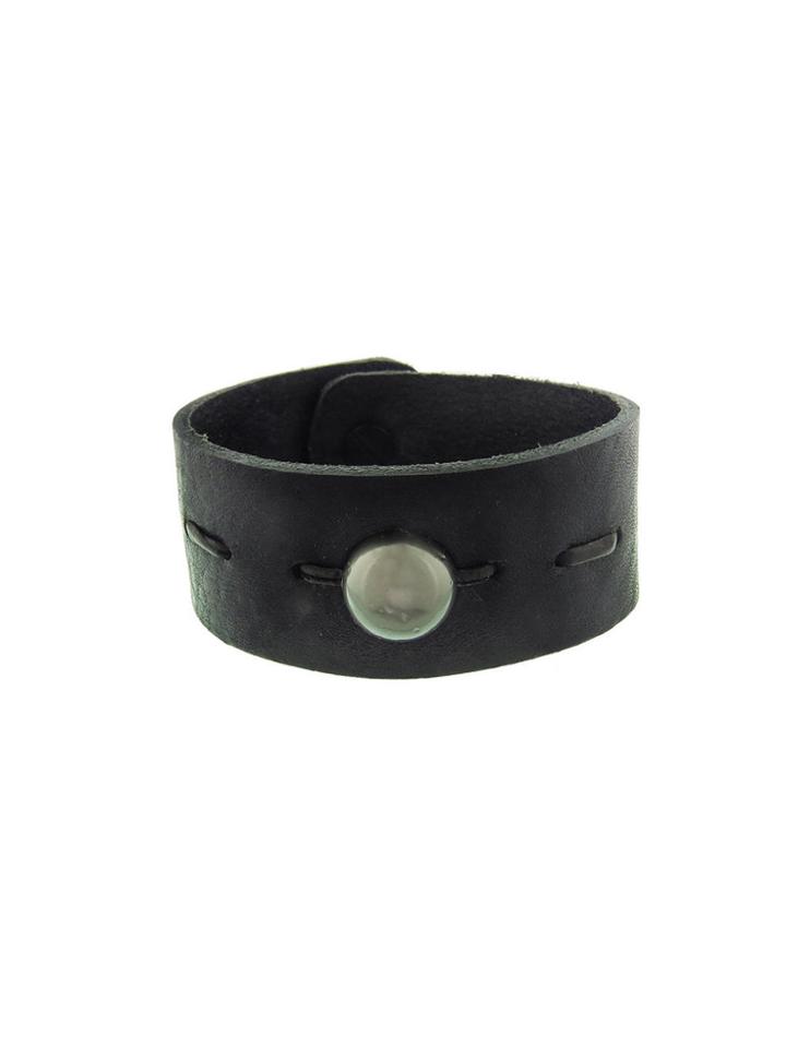 Kala Baroque Tahitian Pearl On Leather Cuff