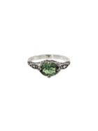 Cathy Waterman Green Tourmaline Petal Side Ring