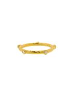 Ara Collection Thin Hammered Band With Diamonds