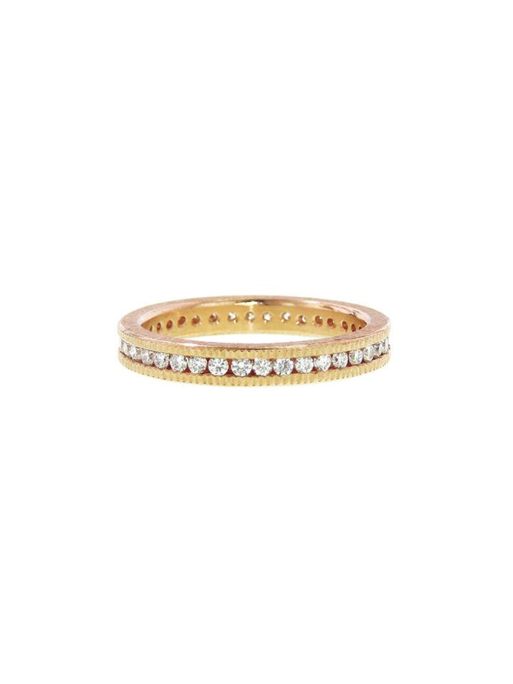 Todd Reed Channel Set Diamond Ring In Rose Gold