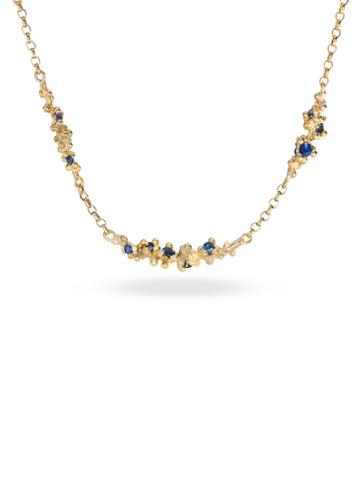 Ruth Tomlinson Five Cluster Blue Sapphire Chain