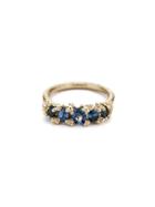 Ruth Tomlinson Five Stone Blue Sapphire Ring