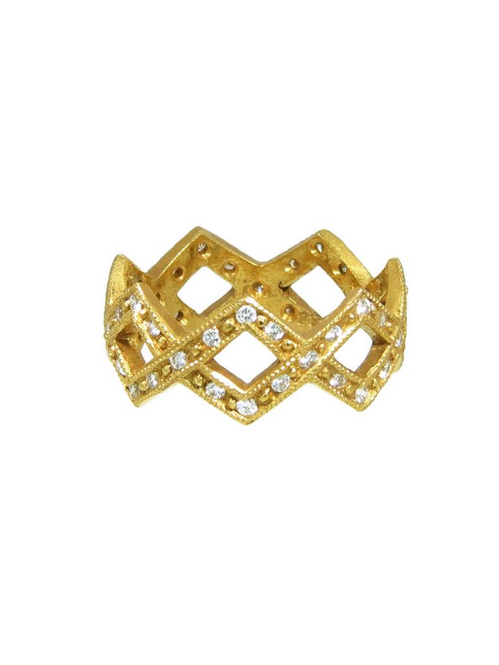 Cathy Waterman Braided Ring - 22 Karat Gold