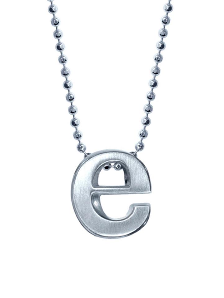 Alex Woo Lowercase 'e' Necklace - Sterling Silver
