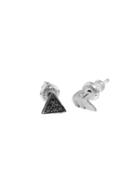 Workhorse Belle Studs With Black Diamonds - Sterling Silver