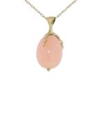 Annette Ferdinandsen Pink Opal Quail Egg Pendant - Yellow Gold
