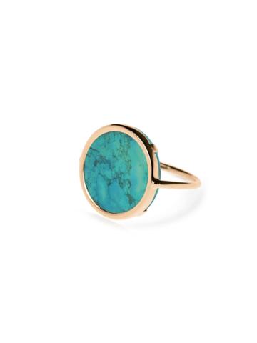 Ginette Ny Turquoise Disc Ring