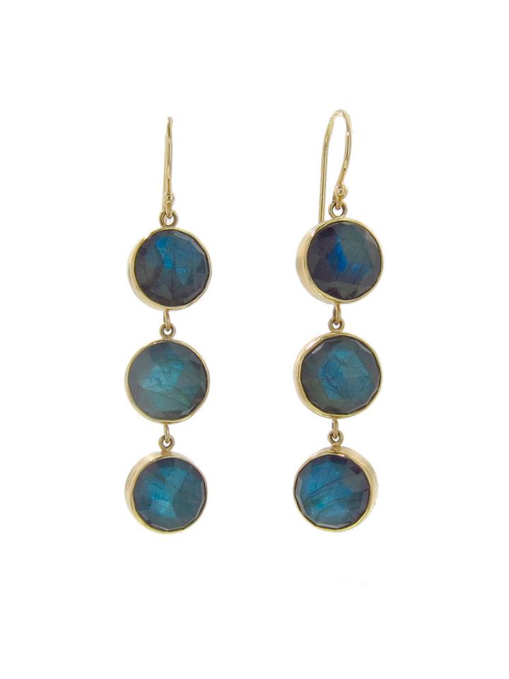 Jamie Joseph Triple Rose Cut Labradorite Earrings