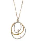 Jamie Joseph Triple Halo Pendant Wtih Diamonds